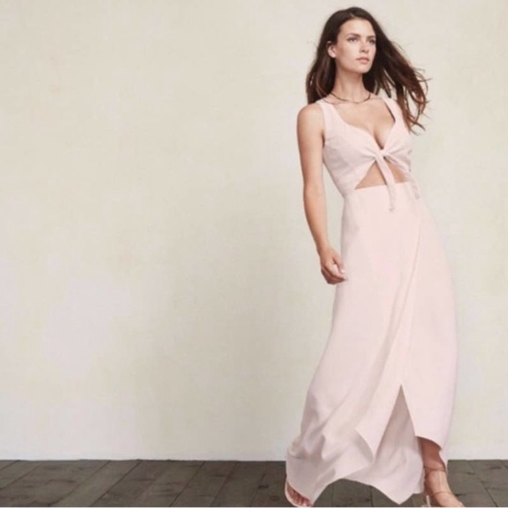 Reformation Cut Out Kai Wrap Dress‎ Sz Small